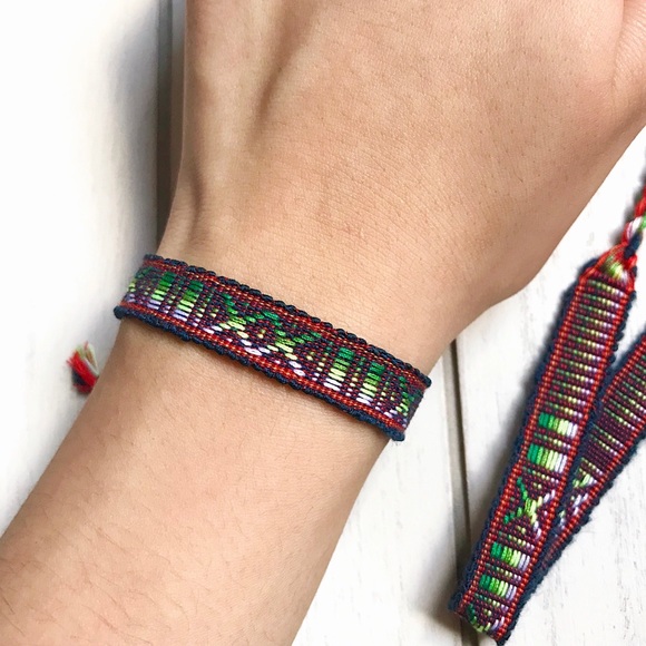 Boho Hippie Woven Bracelet - Picture 3 of 3